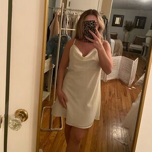 Elegant White Slip Dress